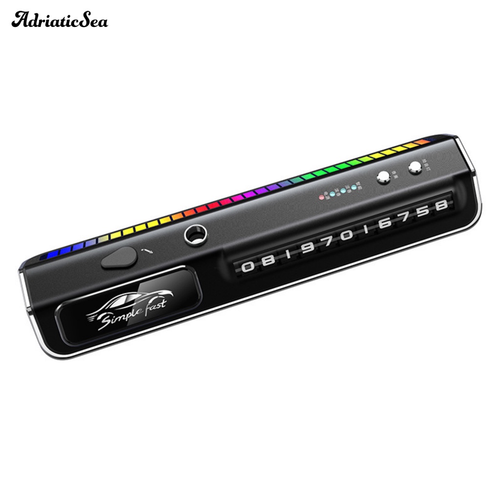 1 Bộ Máy Khuếch Tán Hương Thơm Có Biển Số Điện Thoại Mini Cho Xe Hơi