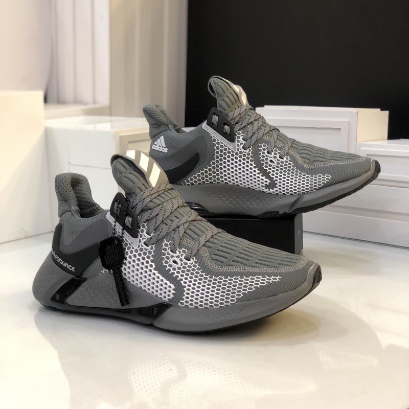 Giày Nam Adidas Alphabounce instinct 2020 Full box - Xám Full