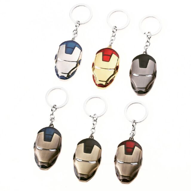 Móc khóa mặt nạ Iron man