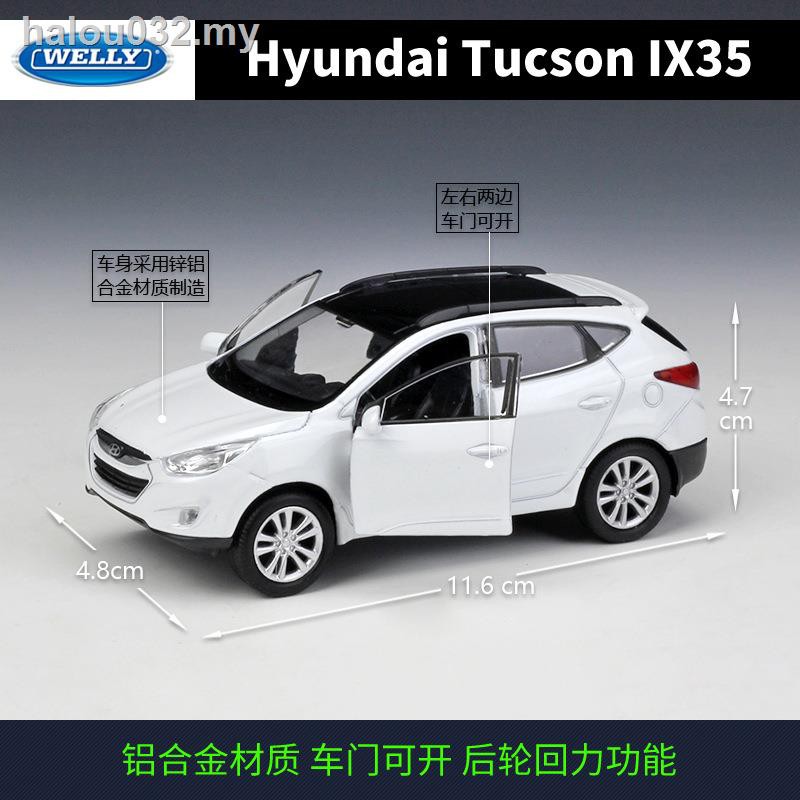 Mô Hình Xe Hơi Hyundai Ix35 Tucson Elantra Lawns Bằng Hợp Kim Cao Cấp