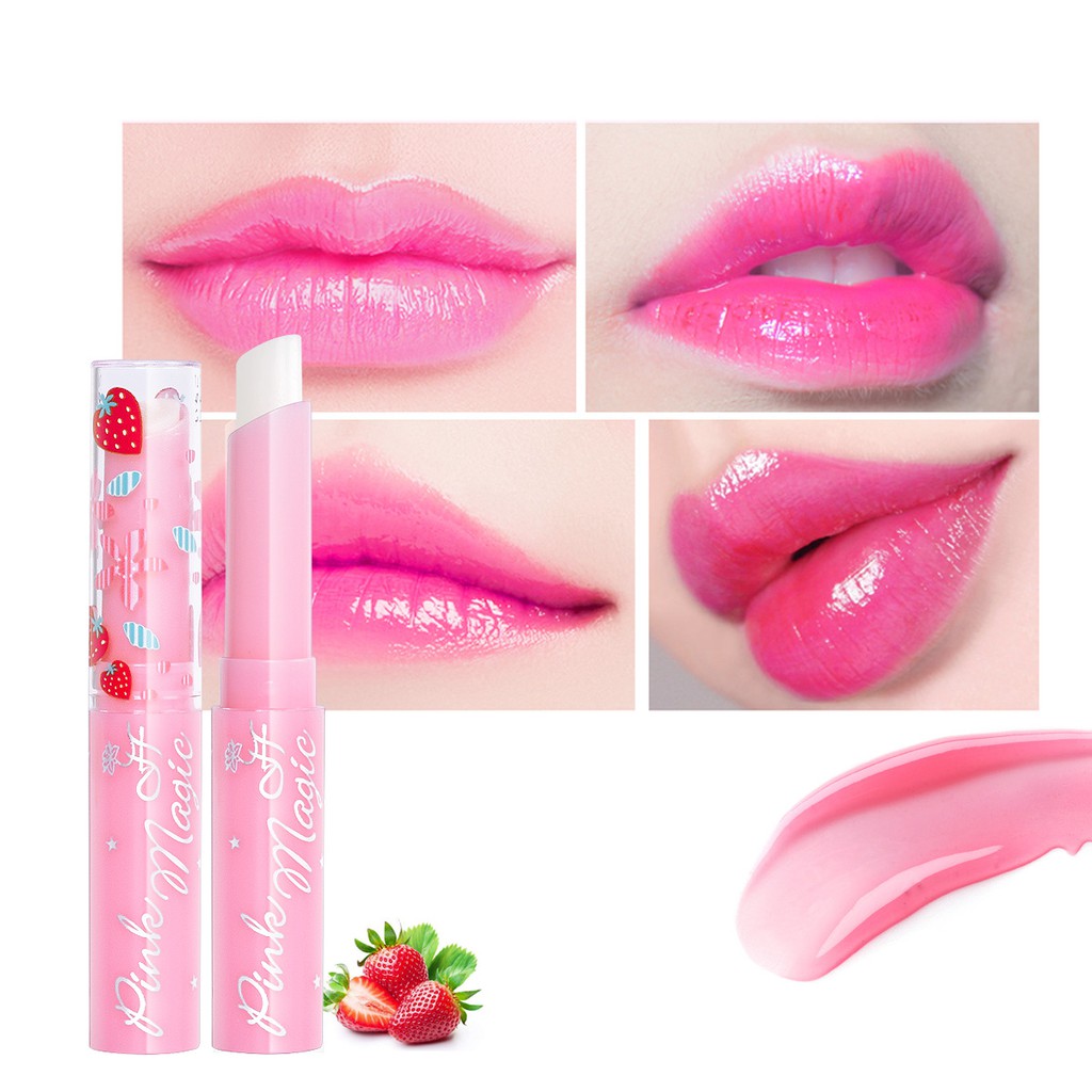 HengFang Waterproof Strawberry Lip Balm 1.7g 9036