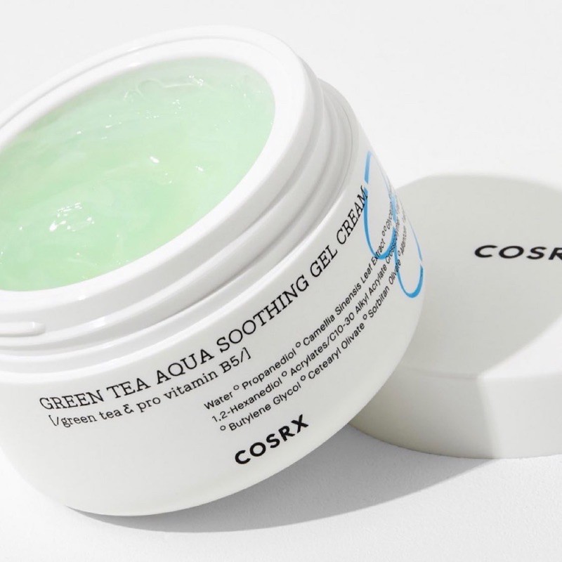 Kem dưỡng trà xanh B5 Cosrx Green tea Aqua Soothing Gel Cream