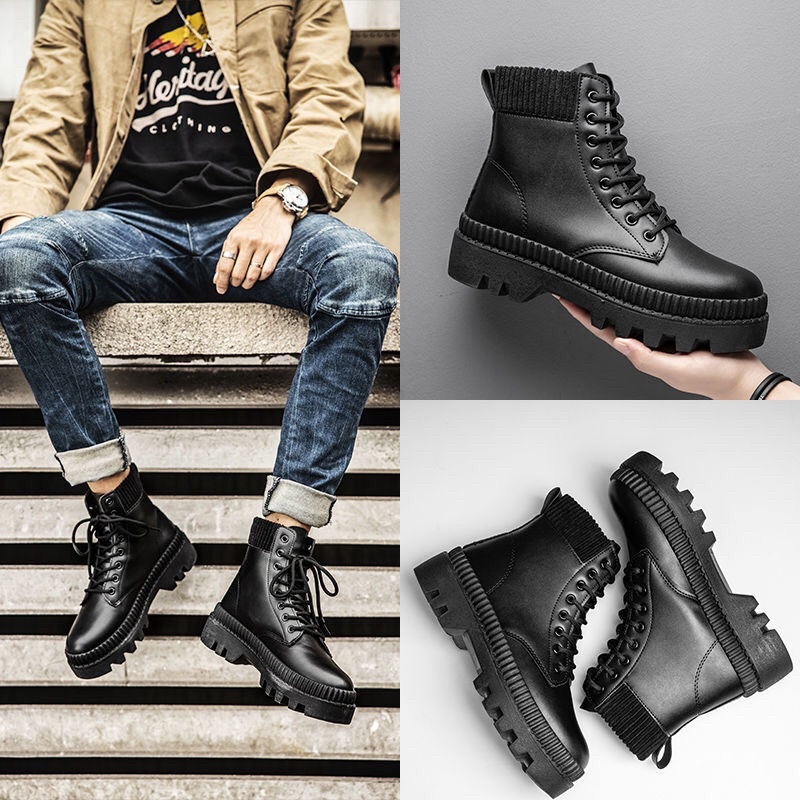 Bốt nam đế cao cực tôn dáng phong cách Hàn Quốc thu đông mới nhất | BigBuy360 - bigbuy360.vn