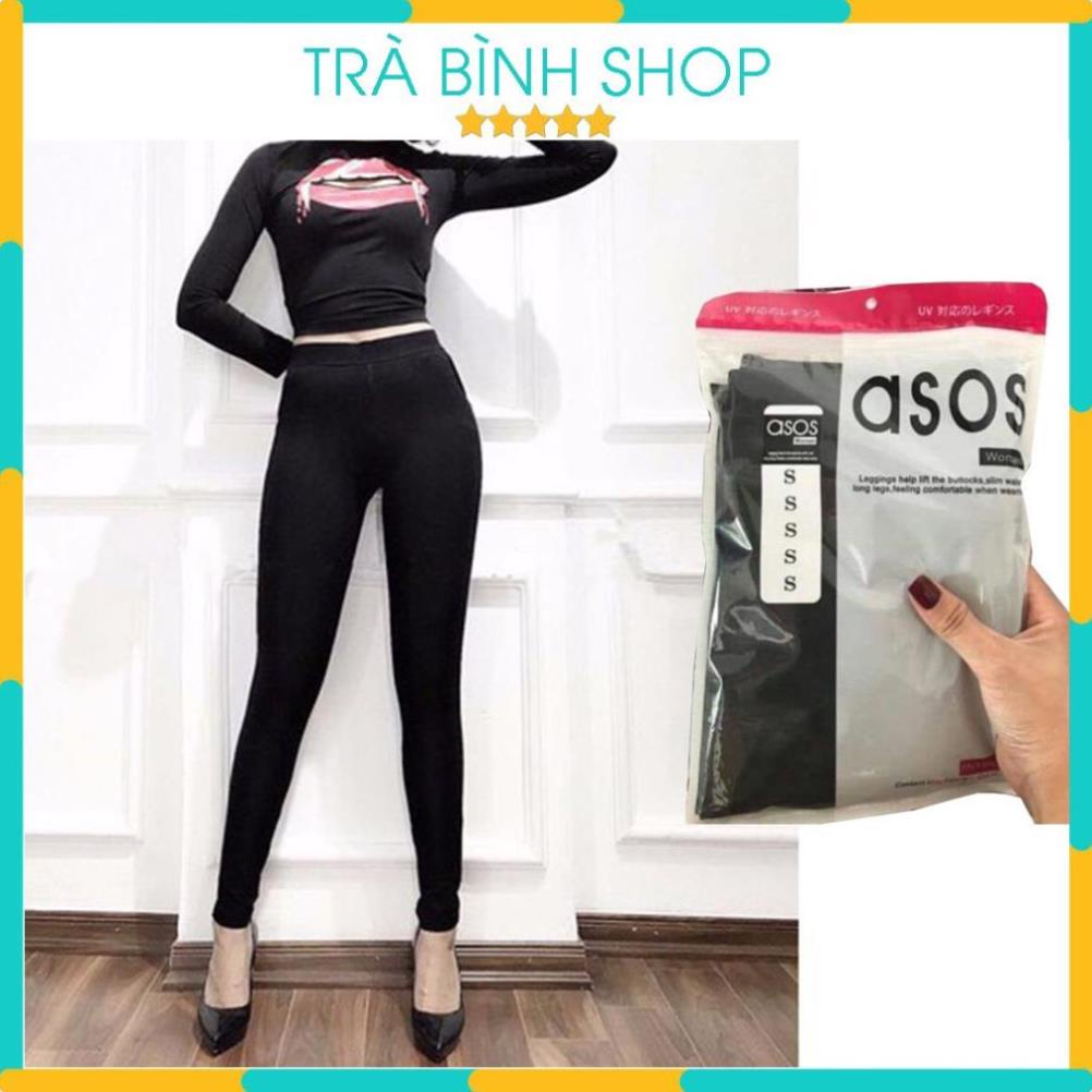 0SL-Quần Legging Nữ ASOS Nâng Mông Tôn Dáng Cạp Cao Có Túi Thun Ôm Siêu Co Dãn 4 Chiều Có Hộp VNXK