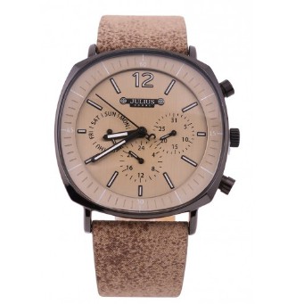 ĐỒNG HỒ NAM JULIUS 098 DÂY DA XÁM