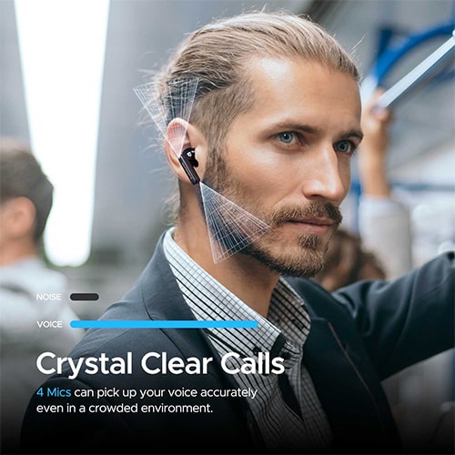 Tai nghe Bluetooth True Wireless Soundpeats Mac 2 - Hàng chính hãng - Thiết kế nhỏ gọn, âm thanh chất lượng