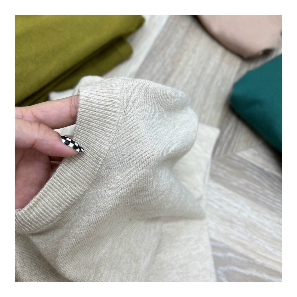 Đầm len váy suông len tay dài len thỏ siêu phẩm mùa thu đông 2022