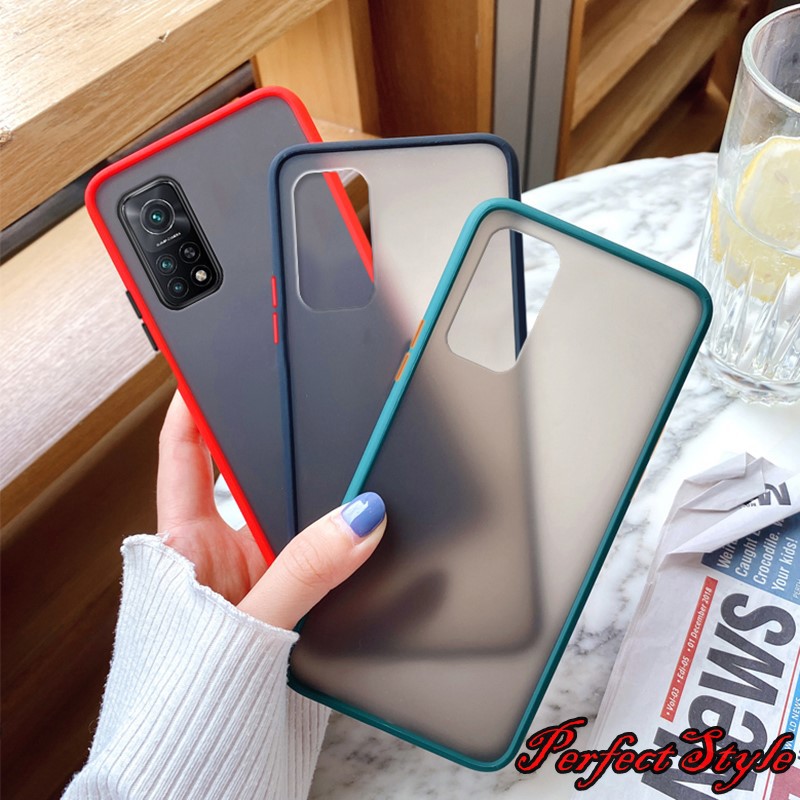 Ốp lưng Xiaomi Redmi k20 pro K40 pro mi 9t k30 pro mi 10 redmi 9a 9c Note 10 10 pro note 5 pro cao su non nhám viền màu