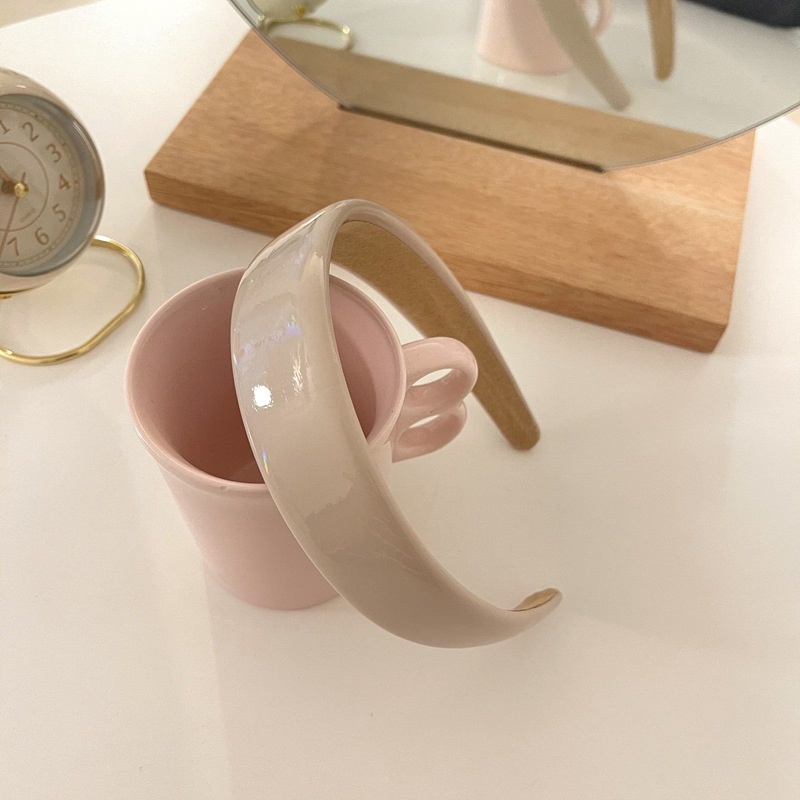 Băng Đô Da Bản Rộng Phong Cách Nhật Hàn Đơn Giản 2021