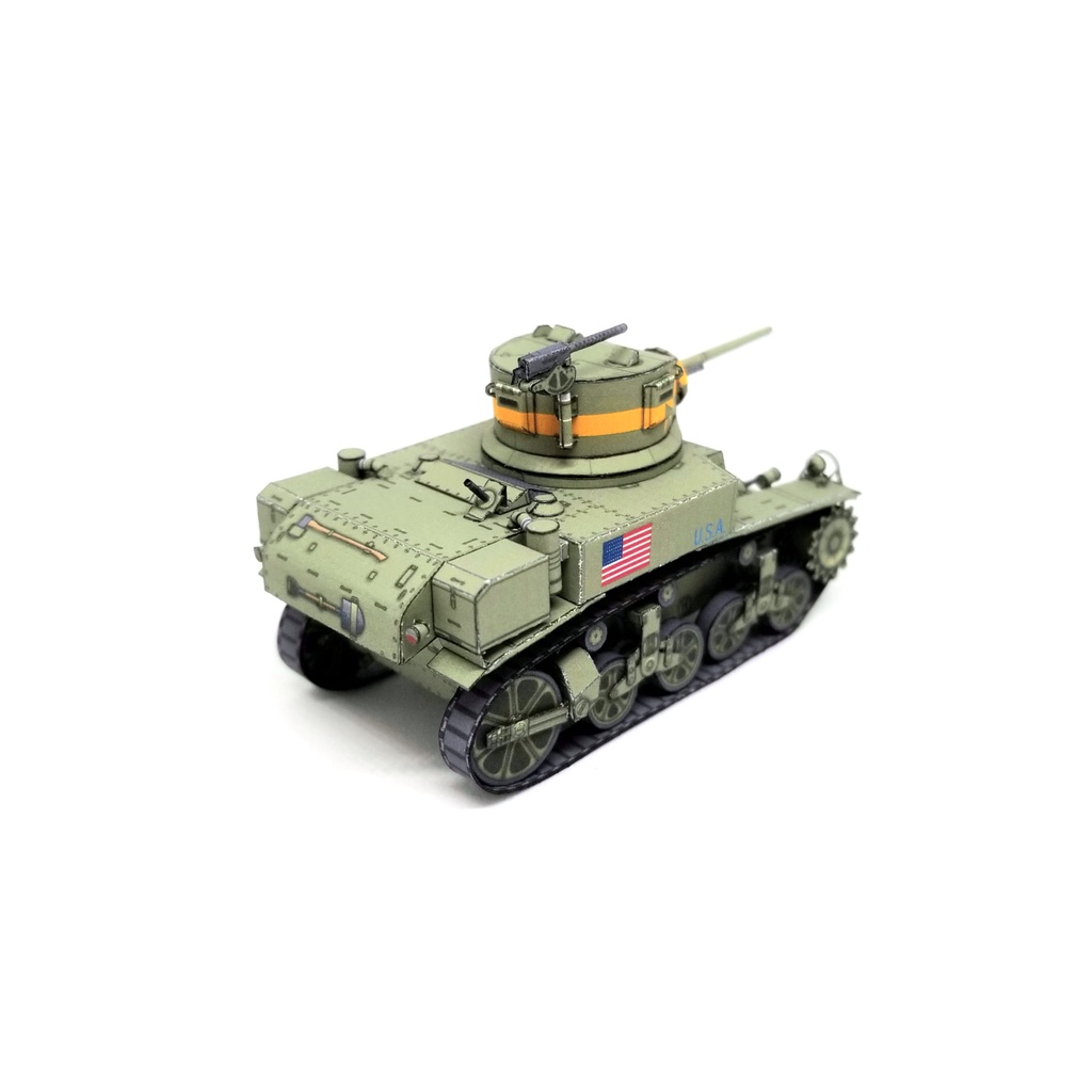 Mô hình giấy 3D  xe tank M3A1 tỉ lệ 1/72