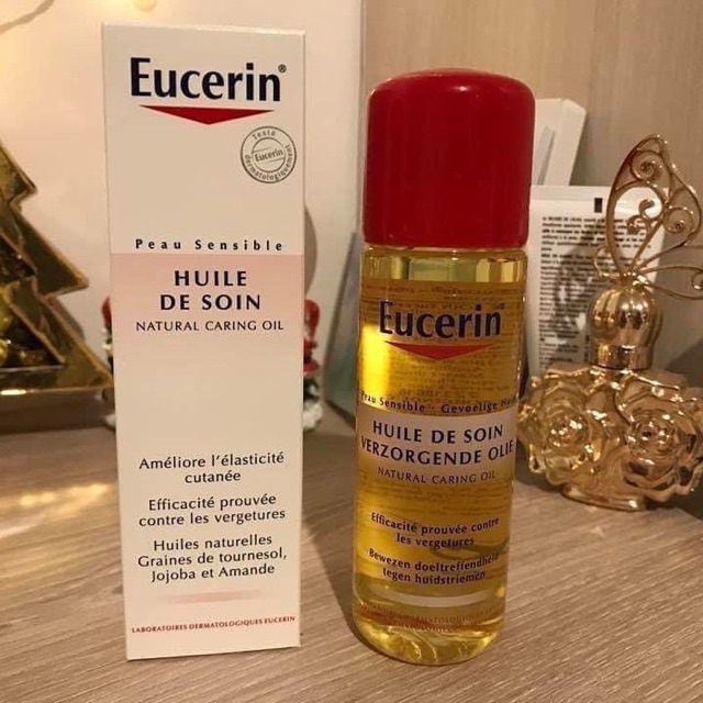 ( CHÍNH HÃNG) Đầu Trị Rạn Da EUCERIN NATURAL Caring Oil 125 ml Cho Phụ Nữ Mang Thai