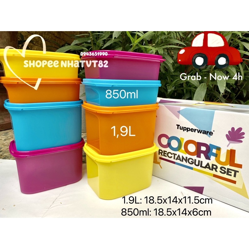 Bộ trữ mát Freshia / Funtastic four 3.1L / Stak n stor / Coolmate / midi deco Tupperware