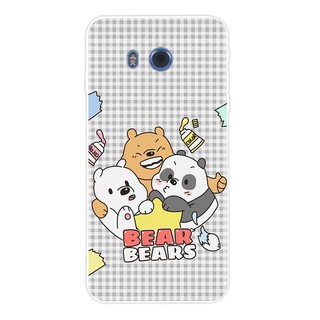 Ốp điện thoại silicon in hình gấu hoạt hình cho HTC Desire 12 12+ One M10 M9 U ultra U11 X9