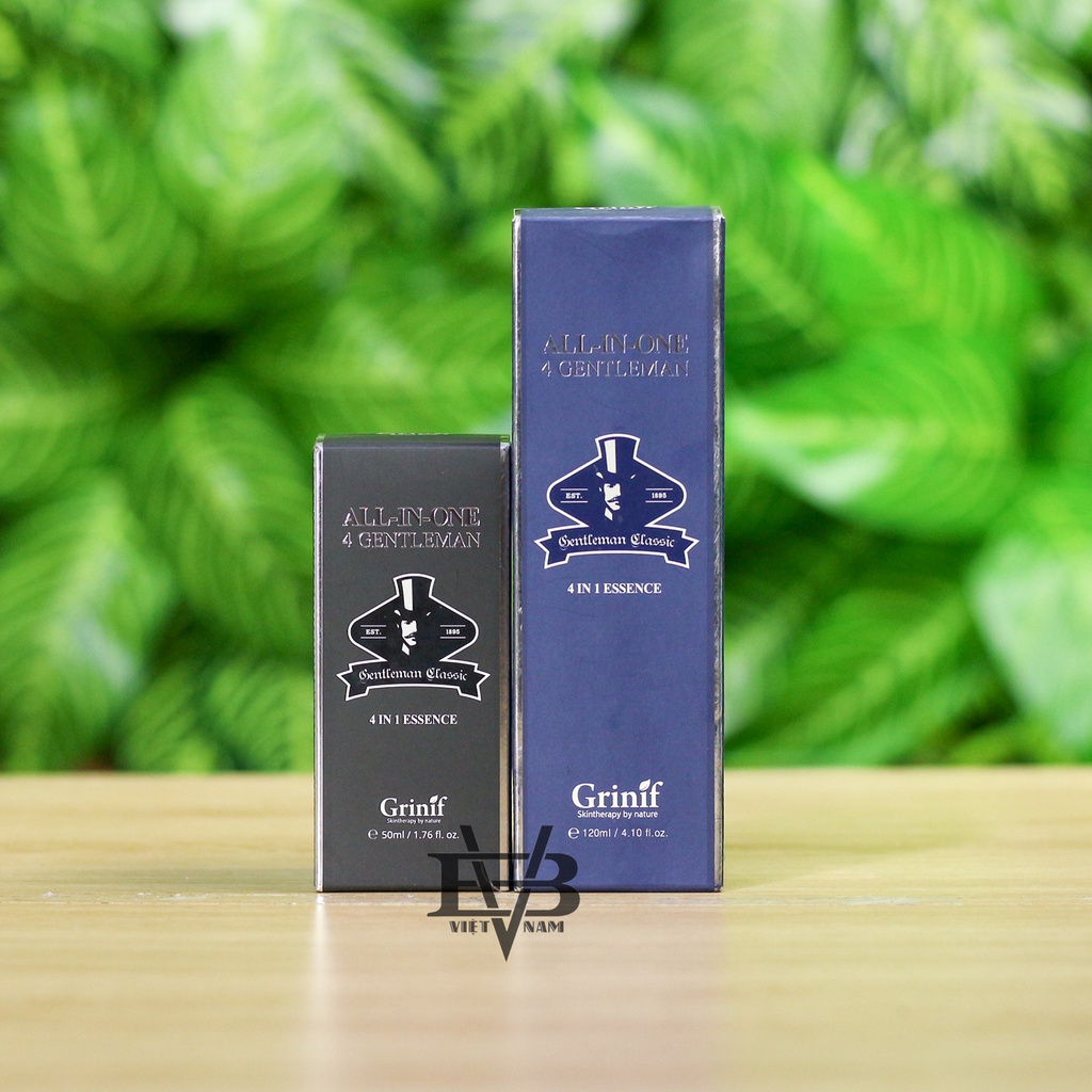 Kem dưỡng trắng da, chống lão hóa, dưỡng ẩm, giảm thâm nám 4N1 cho nam giới GRINIF All In One 4 Gentleman 120ml và 50ml