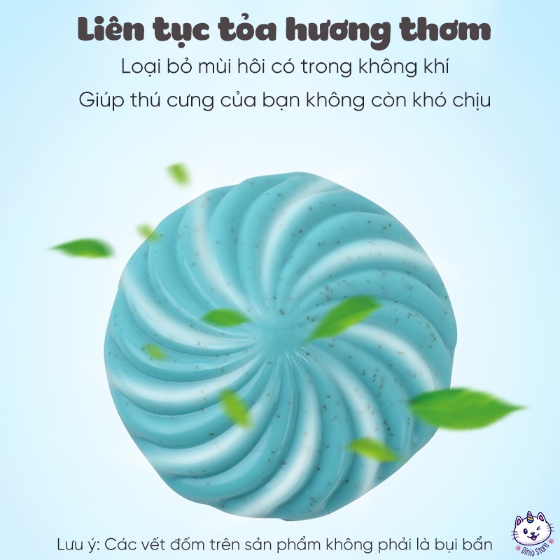 Combo 4 bánh khử mùi vệ sinh cho mèo hình bánh Donuts - Thơm phòng và lưu hương