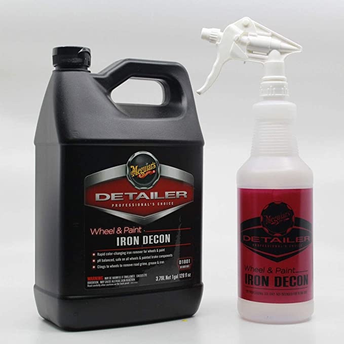 Meguiar's Wheel & Paint Iron Decon Remover - Sản phẩm làm sạch bụi công nghiệp trên lazang và lốp xe, D180101, 1 Gallon