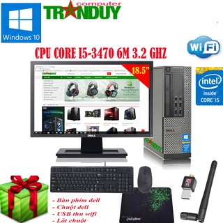 Bộ Máy Tính Bàn Dell Optiplex 7010SFF/Core I5-3470S(6M.3.6Ghz,4cores 4 threads)/LCD 19inch Wide Delll  99%/ BH 24 Tháng