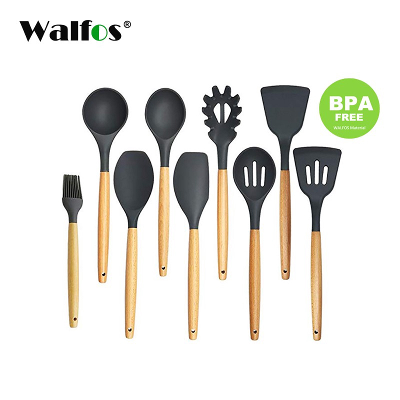 Dụng Cụ Nấu Ăn WALFOS Bằng Silicon Không Dính Cách Nhiệt Tiện Dụng