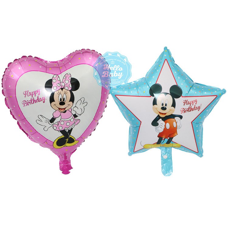 Set trang trí sinh nhật chủ đề Mickey cho bé (Kèm bơm + Băng keo)