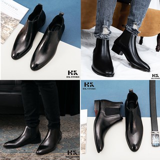 Giày CHELSEA BOOTS chính hãng 👑 HK.STORE 👑 Hàng cao cấp da bò thật 100% hot trend 2021 da mềm lót êm đi cực thoải mái.