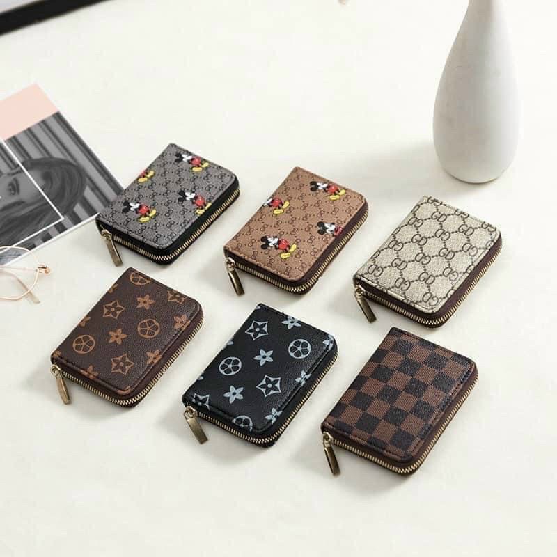 Ví Nữ Mini❤️Freeship❤️Ví Nữ Ngắn Họa Tiết Có Khóa Kéo Nhiều Ngăn Chất Da Bền Đẹp shopduyencuong