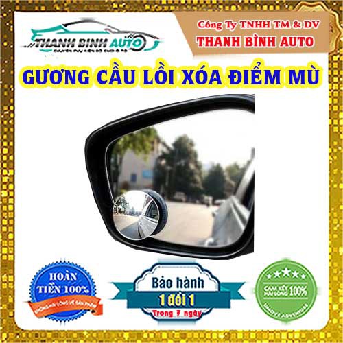 Cặp Gương Cầu Lồi 3R Chính Hãng 360 Độ Xóa Điểm Mù Chiếu Hậu Xe Hơi