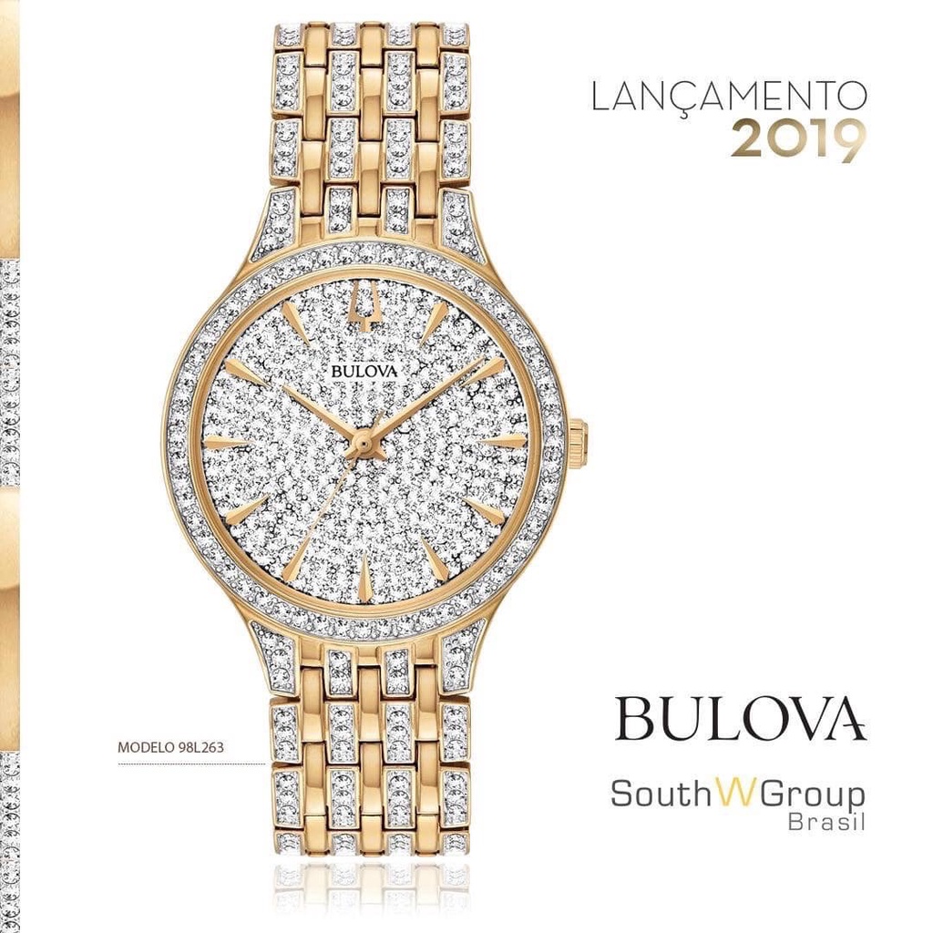 Đồng hồ nữ chính hãng Bulova 98L263 - Máy Pin - Kính cứng thumbnail