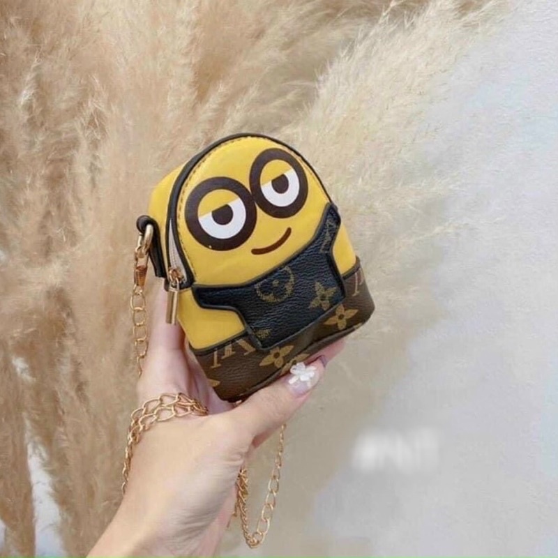 Túi đeo chéo mini, ví mini đựng đồ hình Minion cute ngộ nghĩnh dễ thương cho mẹ và bé