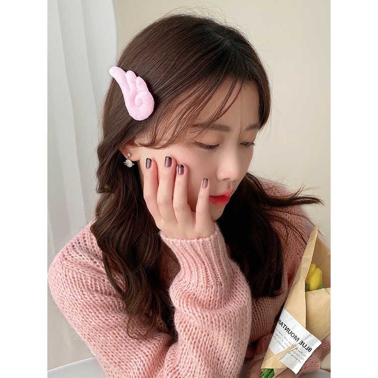 Kẹp Tóc Hình Hoa Anh Đào Bằng Vải Bông Dễ Thương Cho Nữ