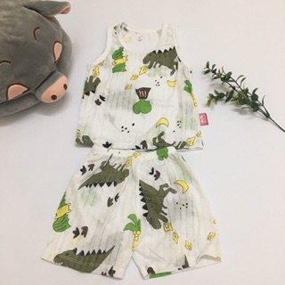 Bộ cotton giấy sát nách cho bé