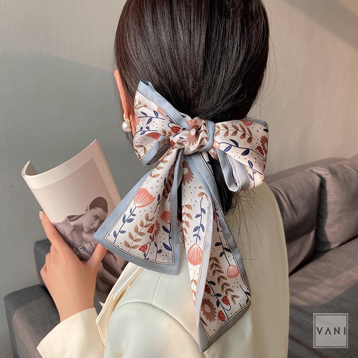 Khăn Buộc Tóc Họa Tiết Hoa Nhiều Mẫu, Khăn Thời Trang Đa Năng - Vani Store