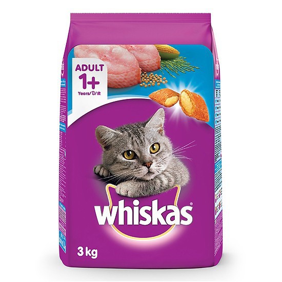 Thức ăn hạt Whiskas túi 1.2Kg cho mèo trên 1 năm tuổi