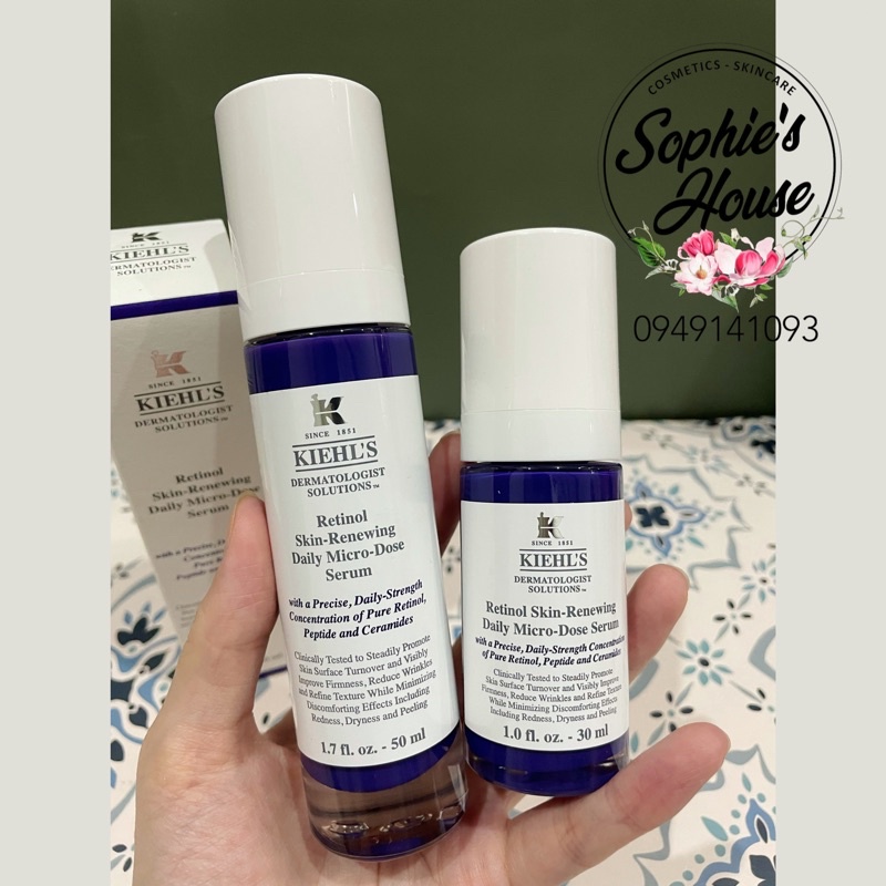 30ml / 50ml - Tinh chất Retinol Kiehls / Kiehl’s Retinol Micro Dose