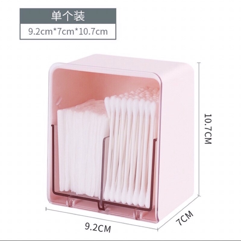 Hộp đựng bông tẩy trang -treo tường  FREESHIPDecor nhà tắm Hộp đựng tăm bông - đồ treo tường