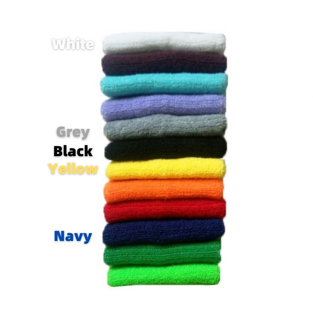 Băng quấn thể thao bảo vệ cổ tay thấm hút mồ hôi bằng cotton nhiều màu sắc tự chọn