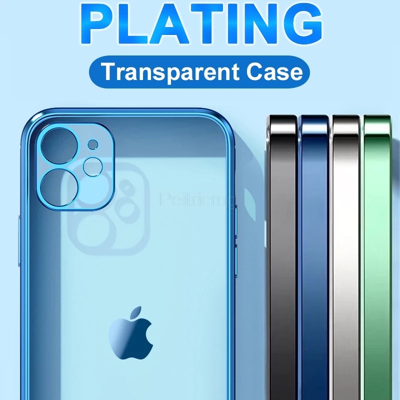 Ốp điện thoại silicon mica trong suốt cho iPhone 12 11 Pro Max 12 Mini | BigBuy360 - bigbuy360.vn