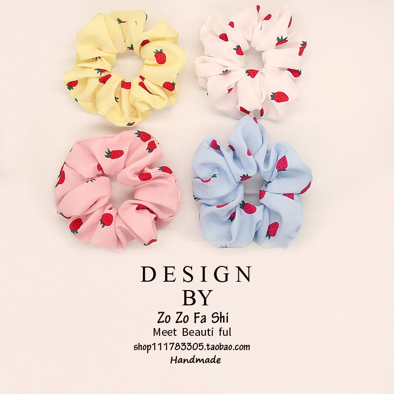 Dây Buộc Tóc Cao Su Cỡ Lớn Phong Cách Hàn Quốc Đơn Giản Xinh Xắn