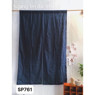 Rèm Noren Nhật Linen Xanh Đen (SP761)