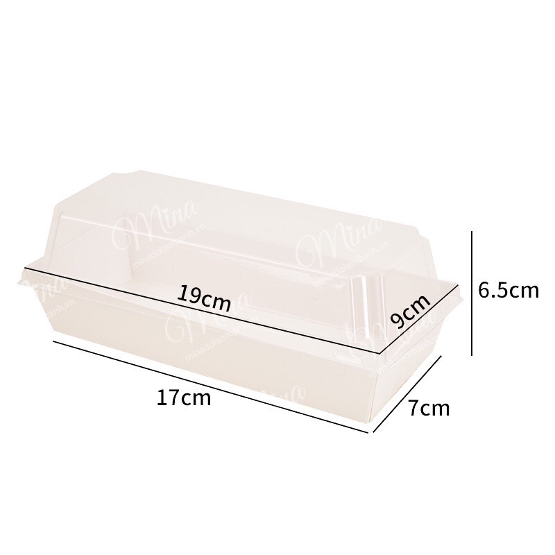 50 chiếc Hộp Chữ Nhật Kraft E1985 màu Trắng