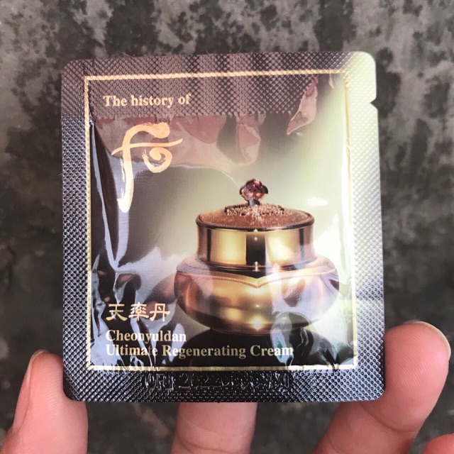 Combo 10 gói Kem dưỡng Whoo tái sinh chống lão hóa Cheonyuldan Ultimate Regenerating Cream