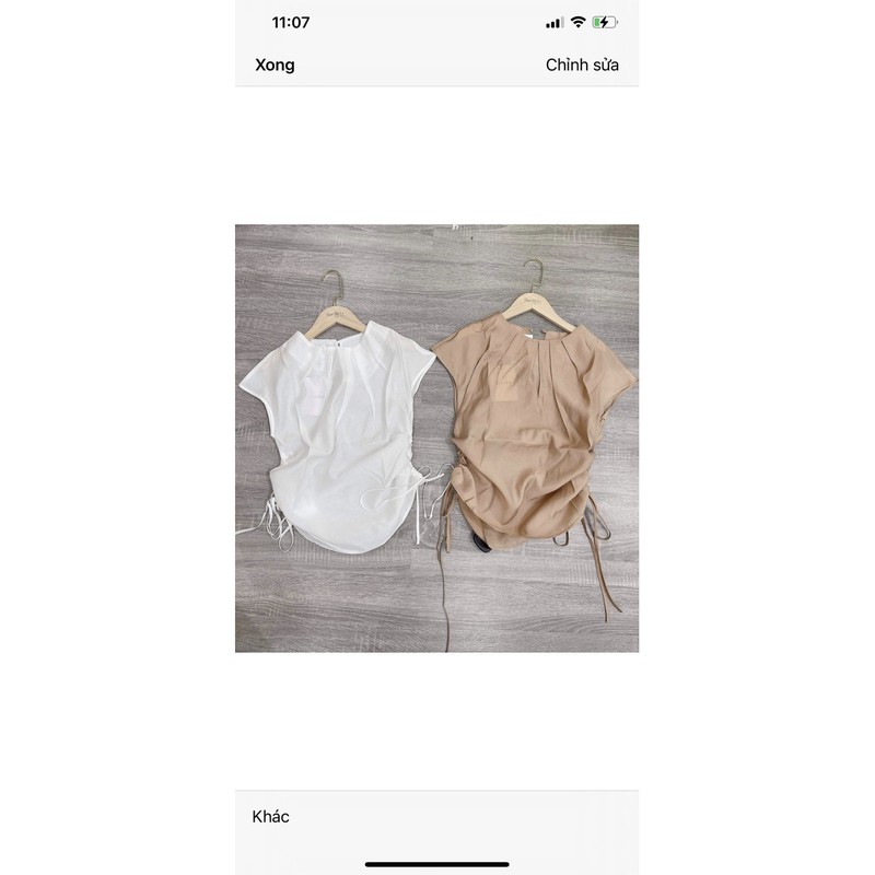 Áo màu nude mang 1 lần, mua 350k pass 150k new 99,99%