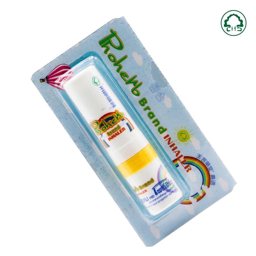 Yadom Thái Lan Phoherb Inhaler Ống hít mũi hương bạc hà thơm dịu