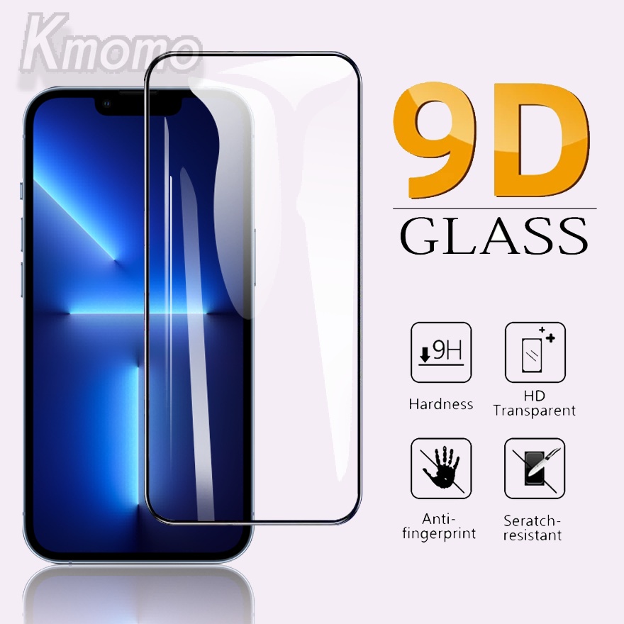 Kính Cường Lực 9D Bảo Vệ Toàn Màn Hình Cho IPhone 12 Mini 11 13 Pro Max X XS XR 6 6s 7 8 Plus 5 5s
