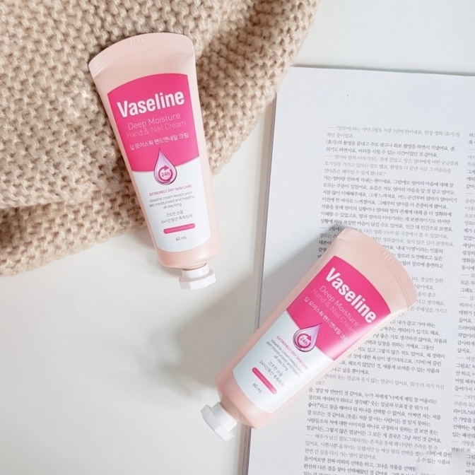 Kem dưỡng ẩm da tay và móng Vaseline Deep Moisture Hand & Nail Cream mềm mịn chắc khoẻ 60ml  PP bởi Shinjiru