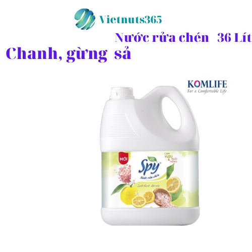 Nước rửa chén SPY - 4 mùi hương can 3600ml