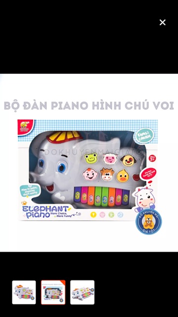 đồ chơi đàn piano con voi ngộ nghĩnh