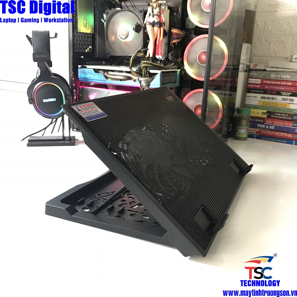 Đế Tản Nhiệt Laptop FORTECH F119/ F222 2Fan | Chính Hãng