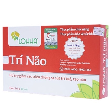 Lohha Trí Não - Hỗ trợ làm tăng cường hoạt động của trí não, thần kinh (30 viên)