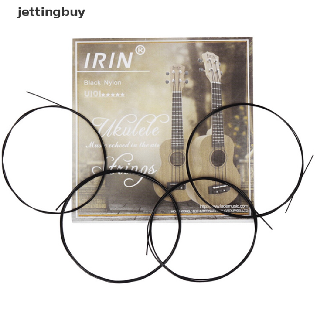 Set 4 dây đàn thay thế JETTING U101 chất liệu nylon màu đen
