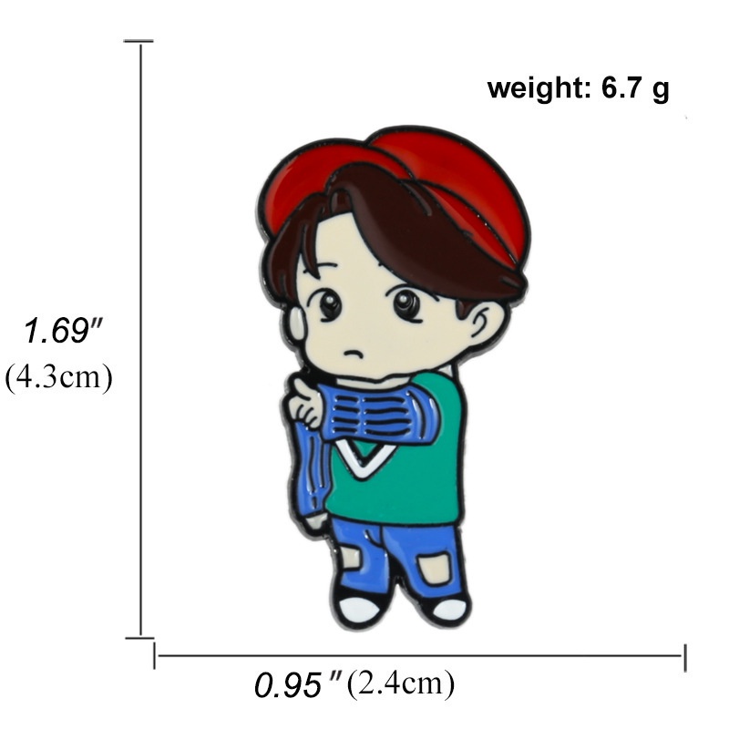 Huy Hiệu Cài Áo Họa Tiết Hoạt Hình Bts Bt21 Dễ Thương
